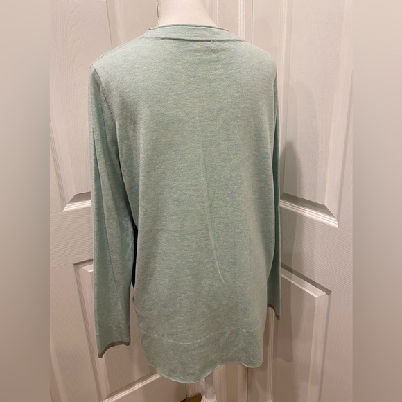 Smartwool Sweater Shadow Pine Color Block Merino Wool Blend Women's XL perfect - Picture 3 of 10